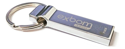 Pen Drive 32gb Compacto Acabamento Em Metal Resistente C/ Cor Cinza