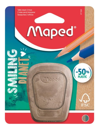 Sacapunta Maped Smiling Planet Doble Serviciopapelero