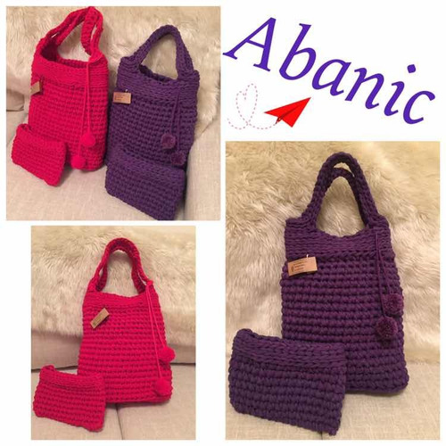 Cartera Bolso Neceser Tejido Artesanal Abanic