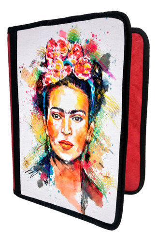 Funda Sublimada Tamaño A4 De Frida Kahlo T181