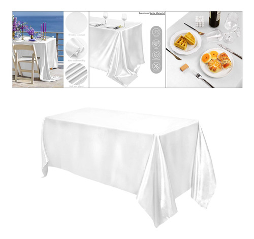Mantel Rectangular Elegante Cubierta De Mesa Decorativa Mesa