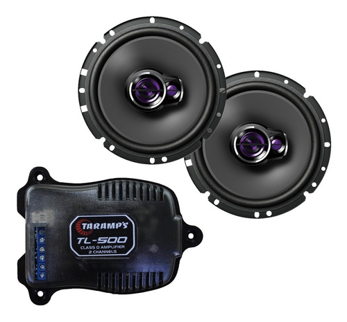 Par Auto Alto Falantes Pioneer 6 Polegadas + Modulo Taramps