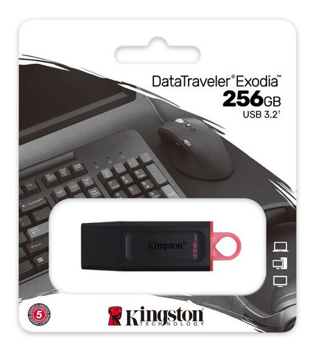 Pendrive De 256gb Kingston Exodia Usb 3.2 Original Chacao 