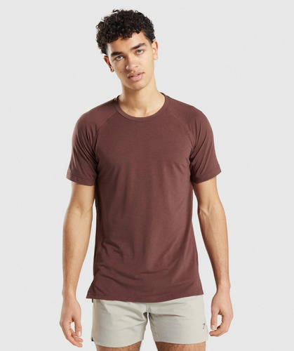 Gymshark Studio Amplify T-shirt - Cherry Brown