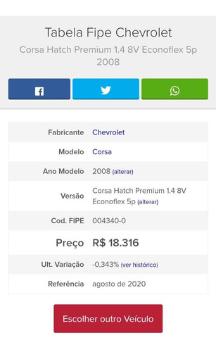 Chevrolet Corsa 2008 1.4 Maxx Econoflex 5p