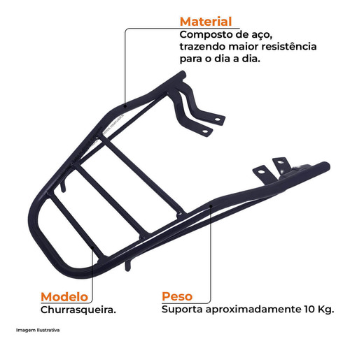 Kit Bau 33 L + Bagageiro Neo 125 ( Serve P/ Todos Anos)