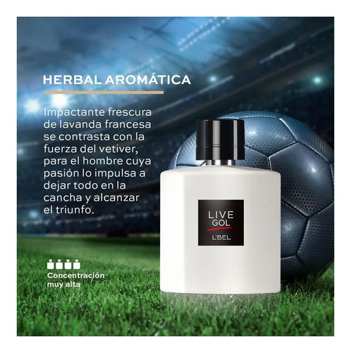 Perfume Masculino Live Gol Lbel 100ml