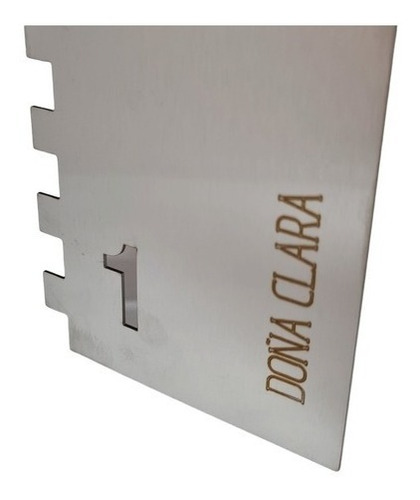 Imagen 2 de 5 de Scraper Alisador Peine Nº 1 Acero Doña Clara 22x8cm Belgrano