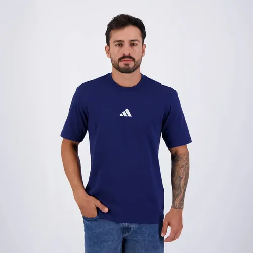Camiseta Marinho Adidas Small Logo