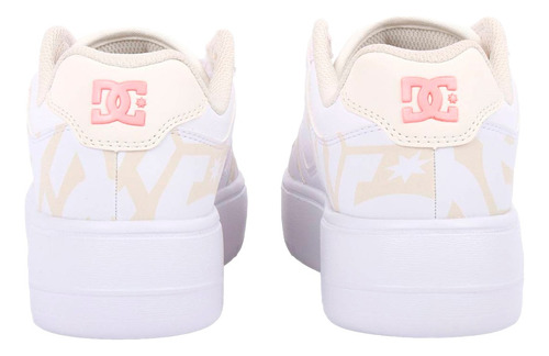 Dc Shoes Manteca 4 Platform Para Dama Color Blanco, Beige, Rosa