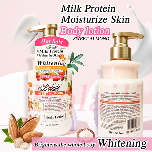 Loción Corporal Blanqueadora De Almendras, 500 Ml, Exfoliant