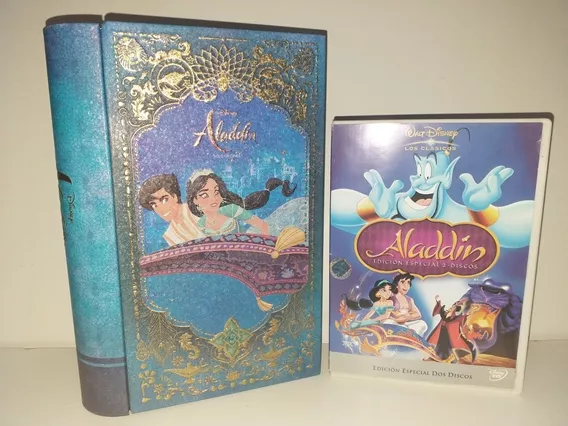 Aladdin Dvd Doble + Palomera Disney