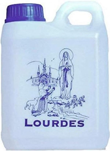 Água Benta De Lourdes Em Recipiente De 1 Litro (0,264 Galõe