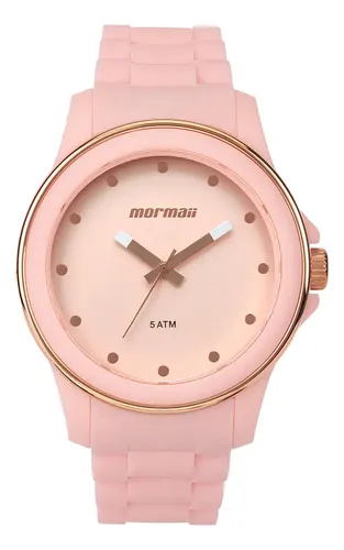 Relógio Feminino Mormaii Luau Rosa com Pulseira de Silicone - R$ 156,72