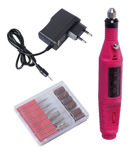 Torno Electrico Profesional Manicuria Pedicura Kit De Fresas