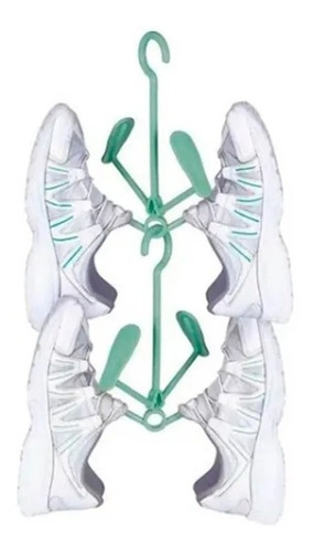 Mini Varal Para Calçados Tênis Sandália Sapatos Chinelos Cor Azul