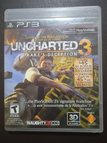 Uncharted 3 - Play Station 3 Ps3