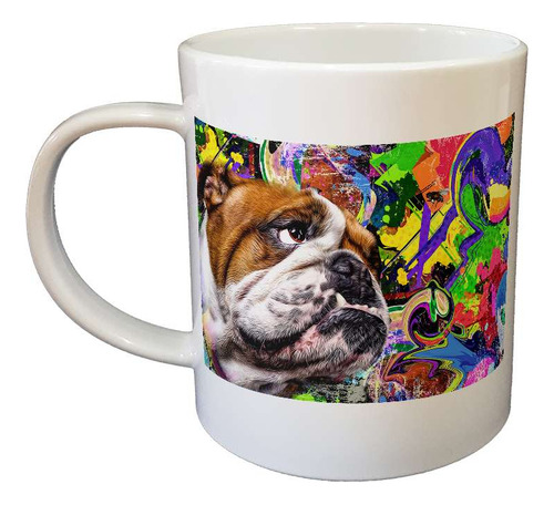 Taza De Plastico Arte Callejero Perro Psicodelico