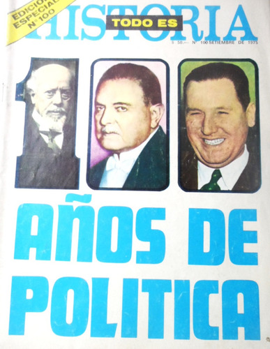 Revista Todo Es Historia Septiembre 1975 Numero 100