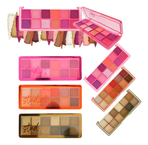 Paleta De Sombras Para Ojos Studio 2 Pink 21