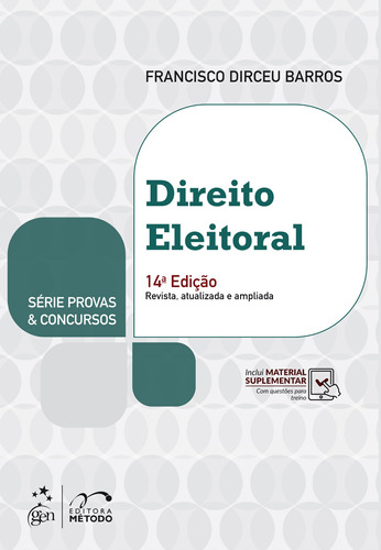 Série Provas & Concursos - Direito Eleitoral, de Barros, Francisco Dirceu. Editora Forense Ltda., capa mole em português, 2018