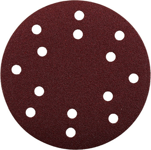 Set 5 Discos Abrasivos Lijas 150mm Kwb Grano 180 Color Rojo