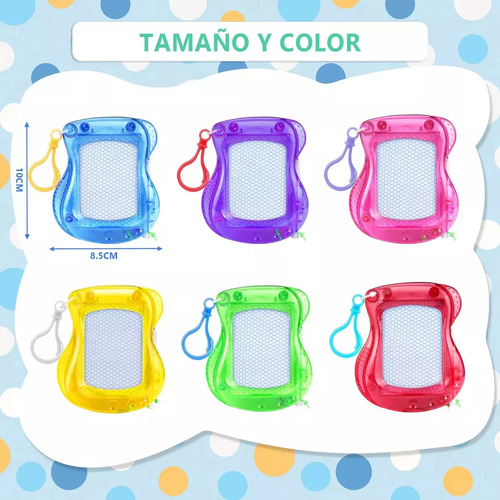 12 Mini Pizarron Magico Tablero Dibujo Magnético Para Niños