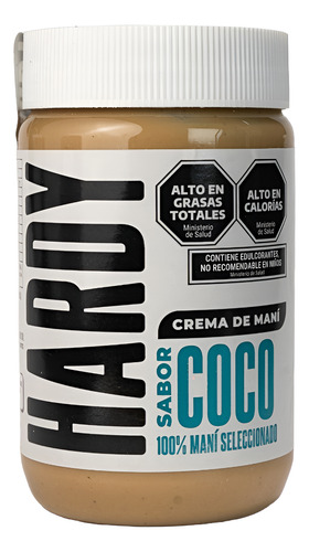 Crema De Mani Con Sabor Coco 380 Grs Hardy