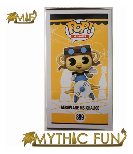 Funko Pop Cuphead - Aeroplane Ms.chalice 899 (Usado)