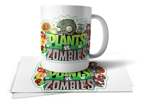 Plants Vs Zombies Taza Polimero Tu Propio Estilo #1