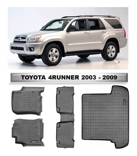 Alfombra Weathertech Bandeja Toyota 4runner 2003- 09 Negra