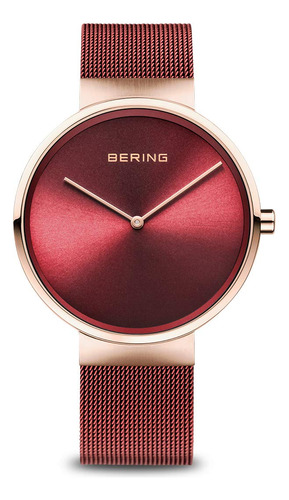 Reloj Analógico Unisex Bering Con Correa De Acero Inoxidabl