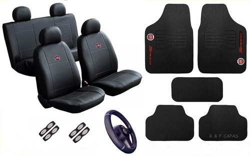 Kit Automotivo Capas Bancos Couro Tapetes Bravo 2012 2013