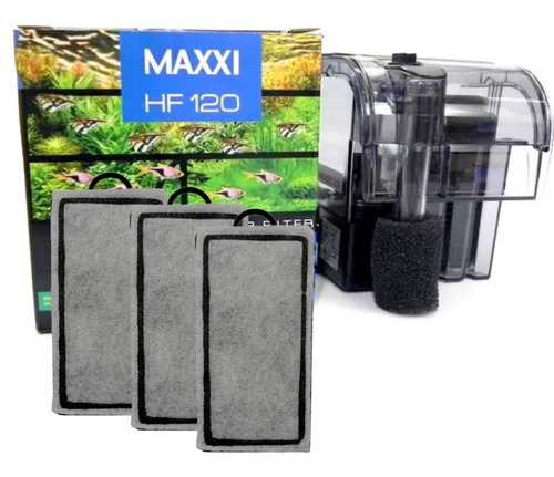Filtro Maxxi Power Hf-120 120l/h 110v Aq 30l + 3 Refil