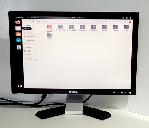 Monitor Lcd 19 Dell e198wfp Dvi Alta Resolução Ver Descrição