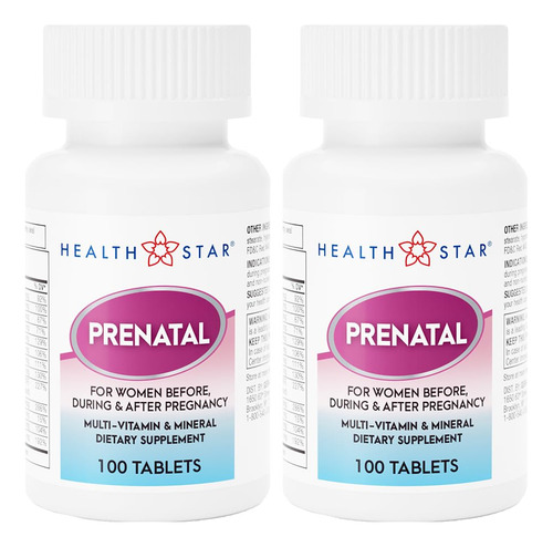Gericare Multivitamínico Prenatal 100 Cápsulas X2