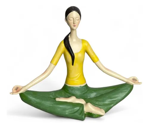 comprar Adorno De Mujer Yoga En Amarrillo Y Verde - Meditación