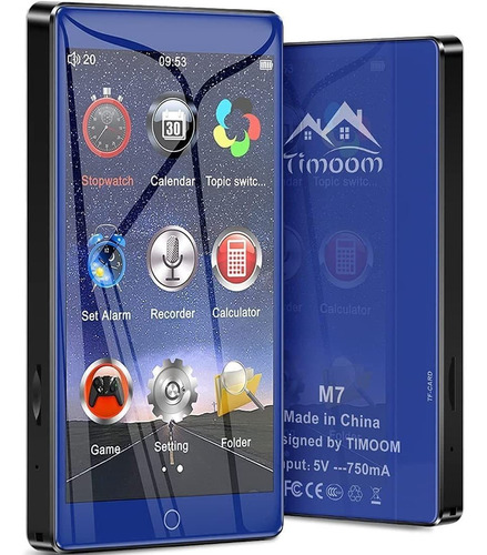 Reproductor Mp3 Timoom M7 Con Bluetooth