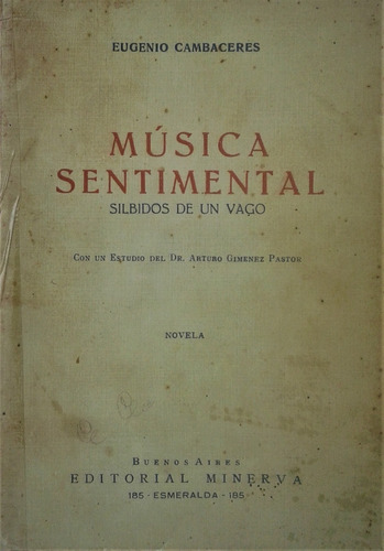 Musica Sentimental - Eugenio Cambaceres - Minerva  1924