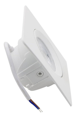 Kit 10 Spot Led Smd 7w Dicróica Direcionável Quadrado Forte