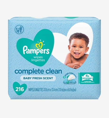 Toallitas Pampers X 216 Unidades - Unidad a $188