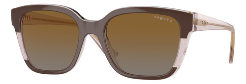 Lentes De Sol Marrón Degradé Polarizados Vogue Eyewear