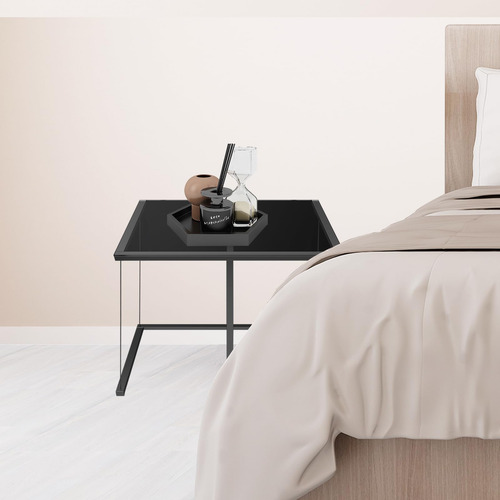 Mesa Auxiliar Flotante Moderna Mesa Auxiliar De Vidrio Con