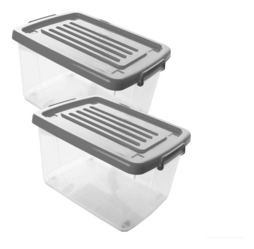 Caja Tokyo Xl Con Ruedas (80 Litros) Combo X 2 Unidades 