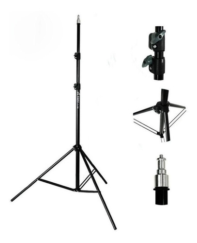 Tripode Iluminacion 2 Mts. Bembe 804p -ideal Para Estudio