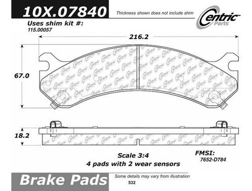 Pastillas Freno Silverado 2500 3500 Hd 1999-2012 Hummer H2 