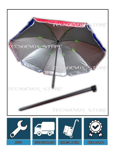 Parasol Doble Tela Y Doble Varilla