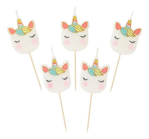 Talking Tables We Heart Unicorn Velas En Forma Unicornio 5 U