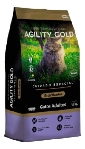 Agility Gold Alimento Para Gatos Esterilizados X 1.5 Kg 