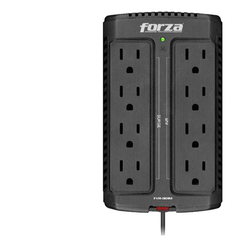 Estabilizador Fvr-902 Forza 8slds Nema 5-15r 900va/450w Negr